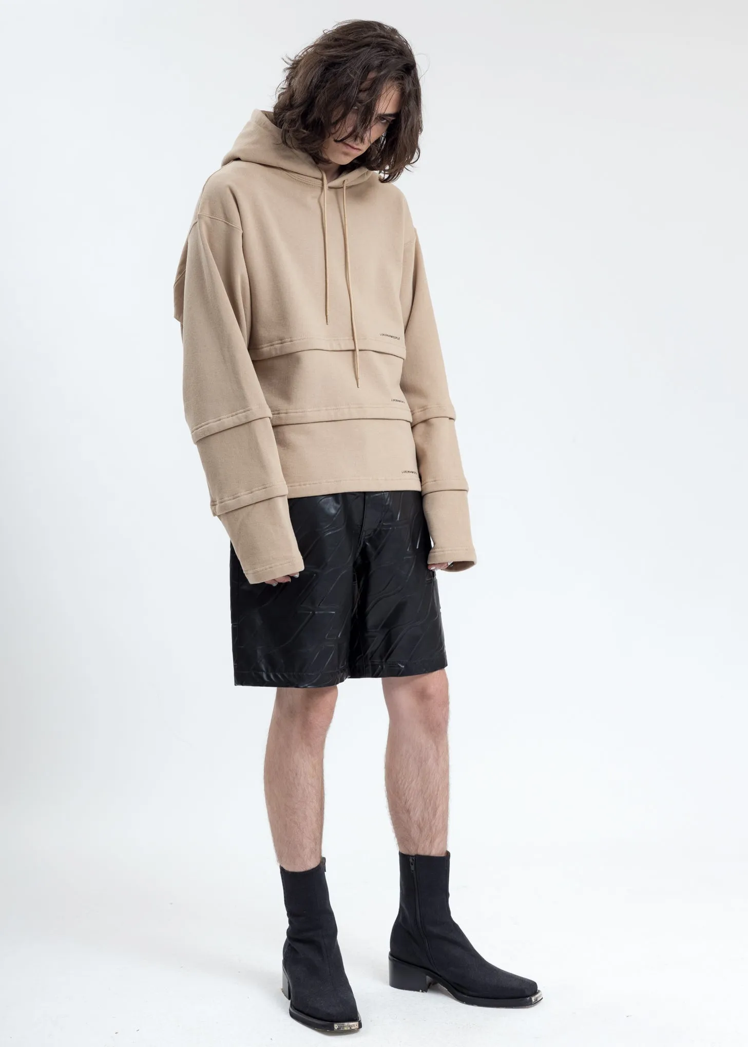 Khaki Triple Layer Hoodies