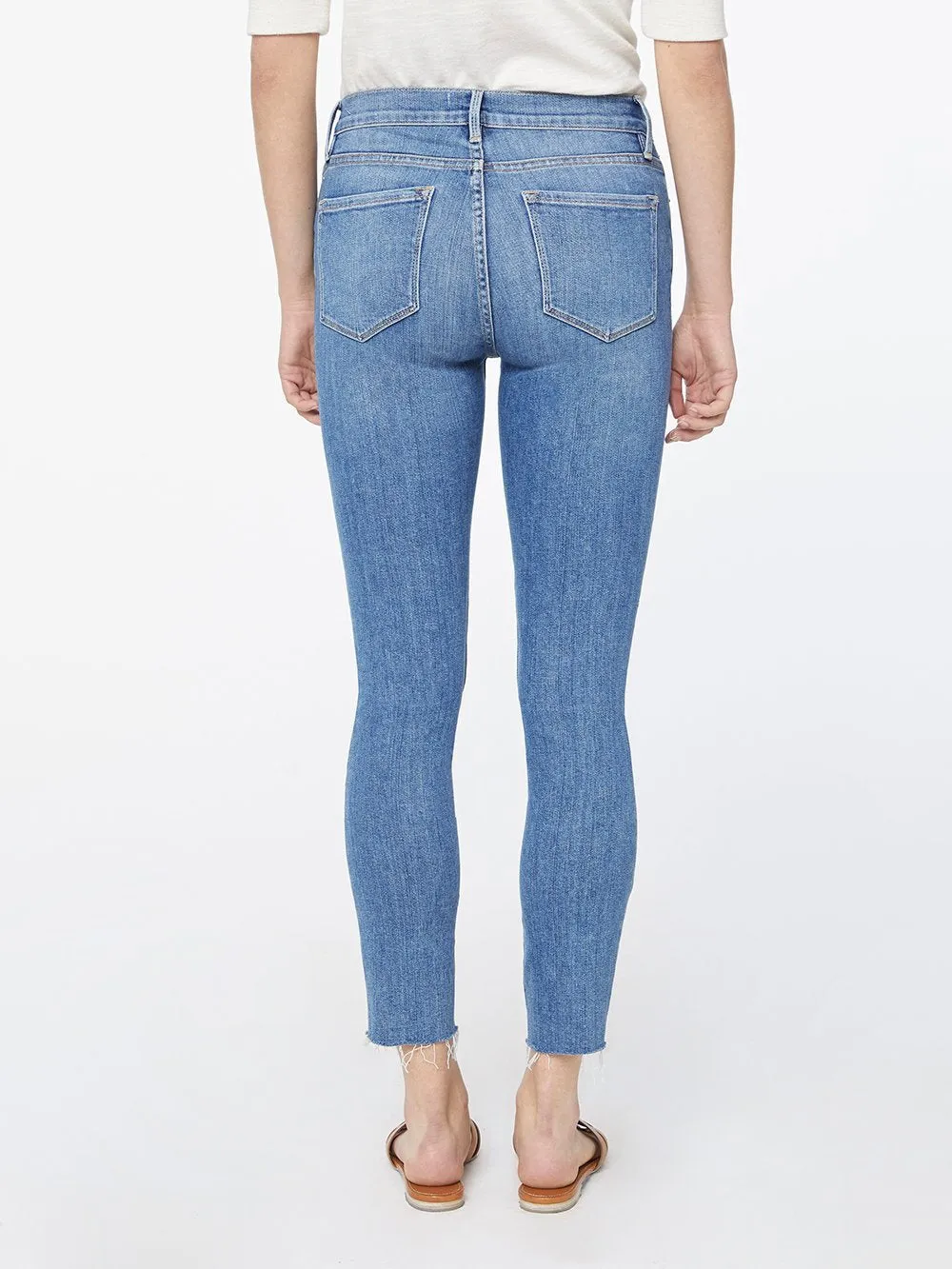 Le Skinny De Jeanne Crop Raw -- Sonoma Cut
