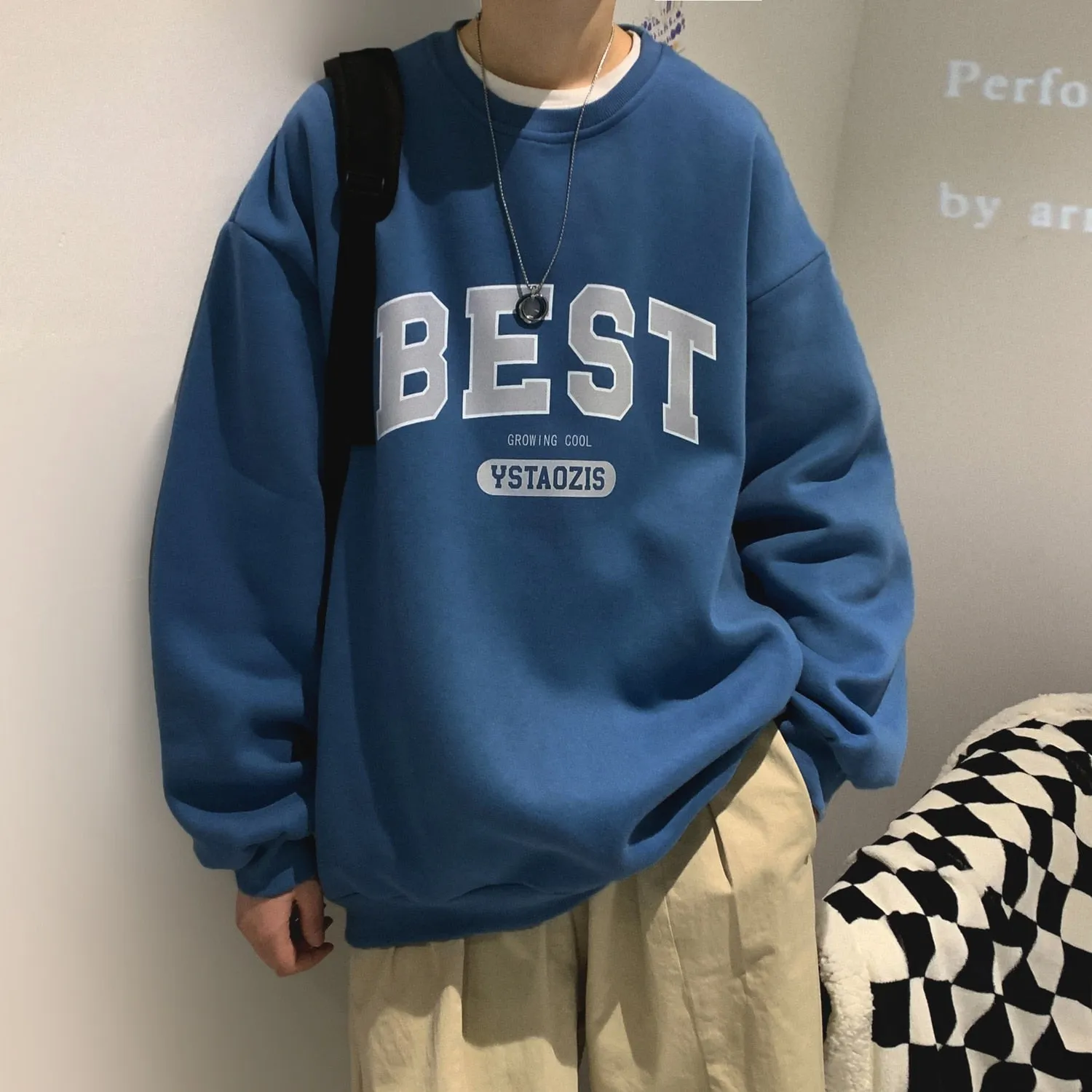 Letter Printed Oversized Sweatshirts