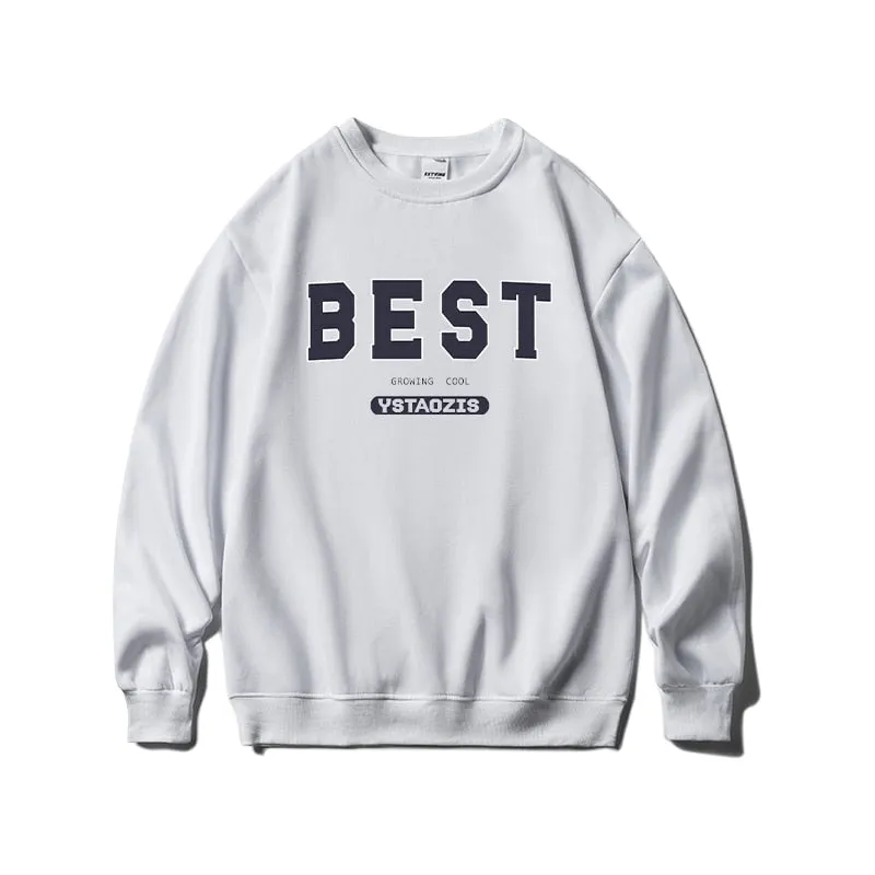 Letter Printed Oversized Sweatshirts