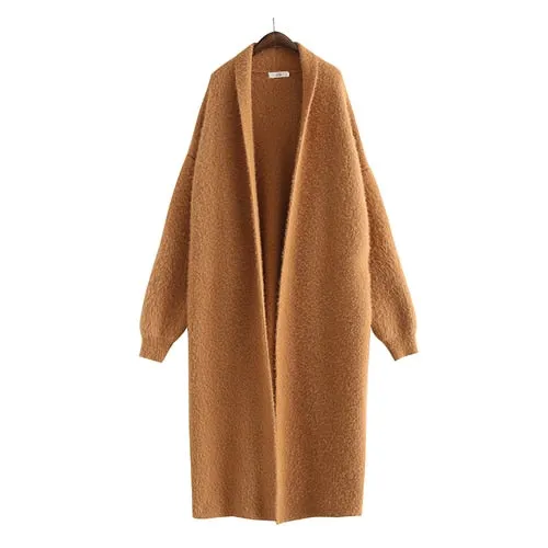 Luxury Long Faux Mink Fur Cardigans