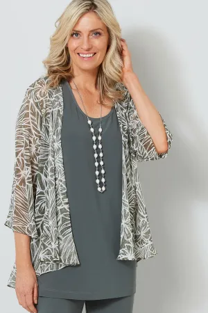 MAHALO CHIFFON SOFT CARDIGAN