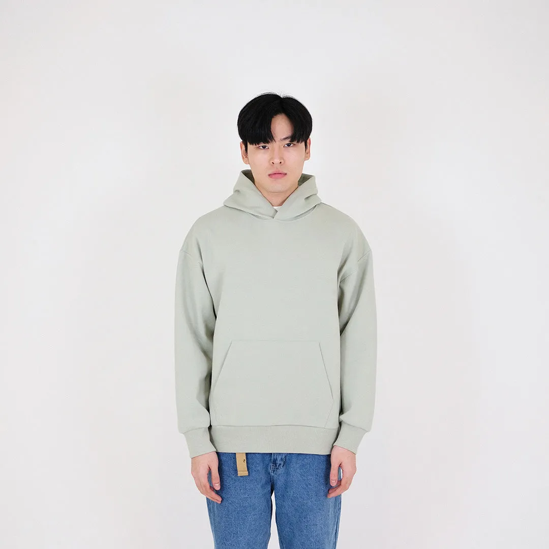 Men Printed Oversized Hoodie - Mint - SM2401009B
