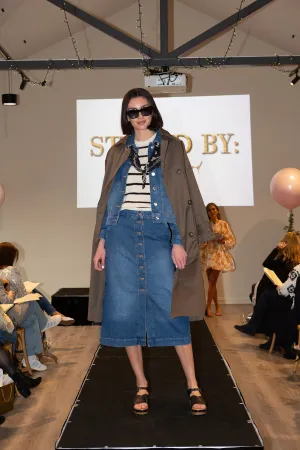 Mira Long Trench Coat - MEW