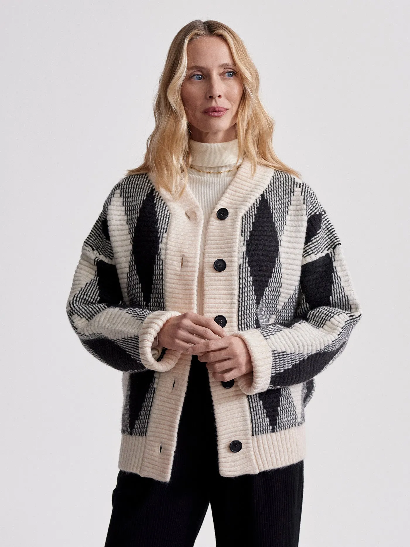 Nancy Jacquard Knit Jacket