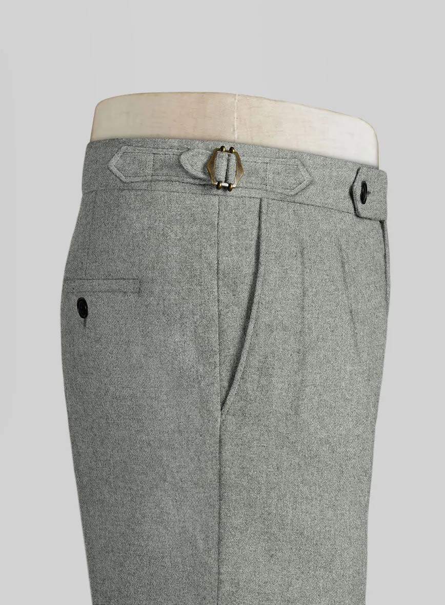 Naples Milano Sage Green Tweed Highland Trousers