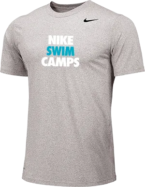 Nike Swim Camps Short Sleeve Dri-Fit Tee - Carbon Heather