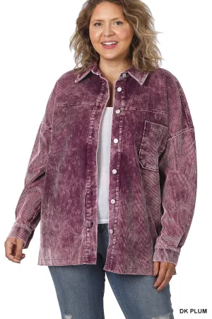 Oversized Shacket in Plus
