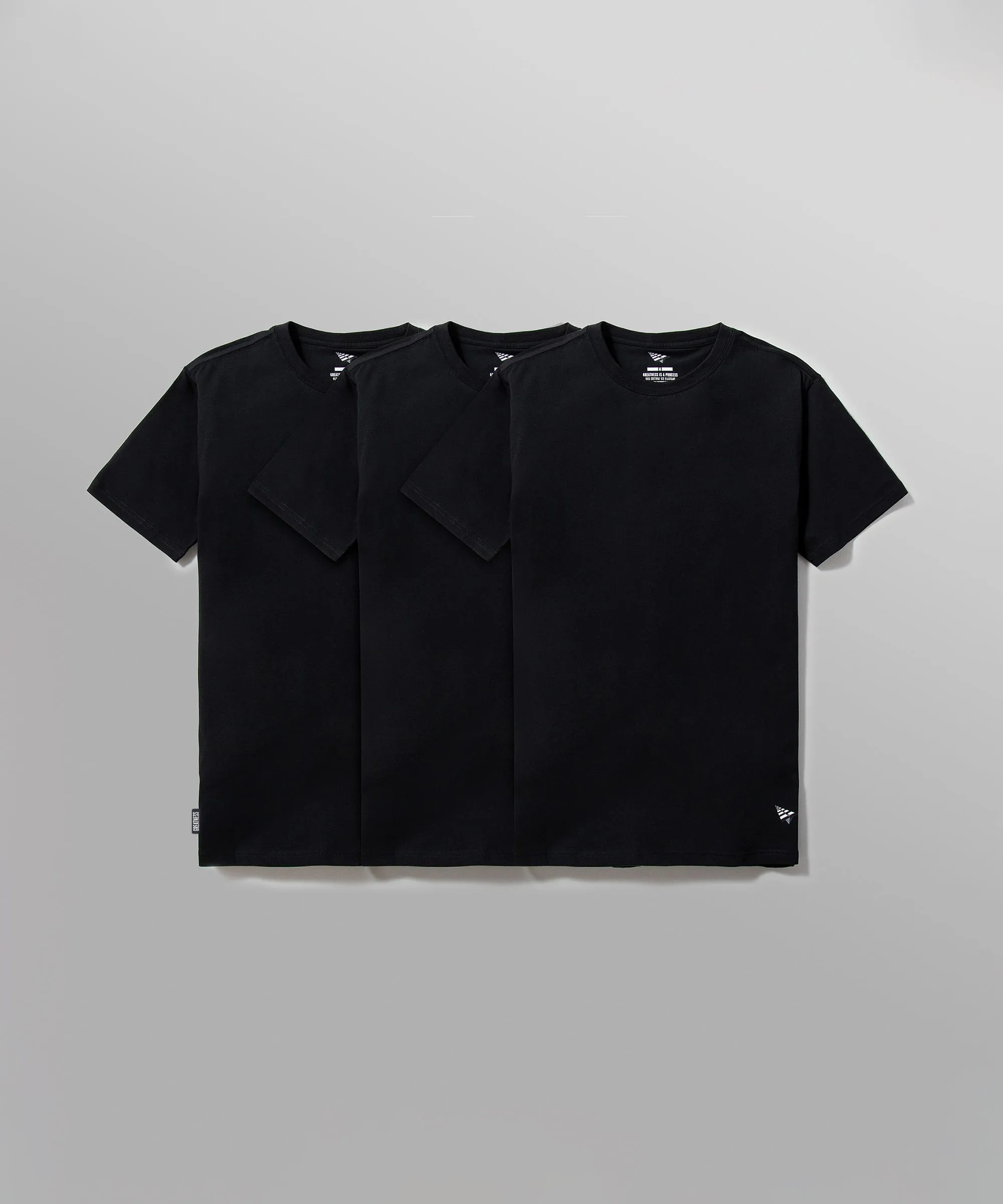 Paper Plane - Essential 3-Pack Tee - Black