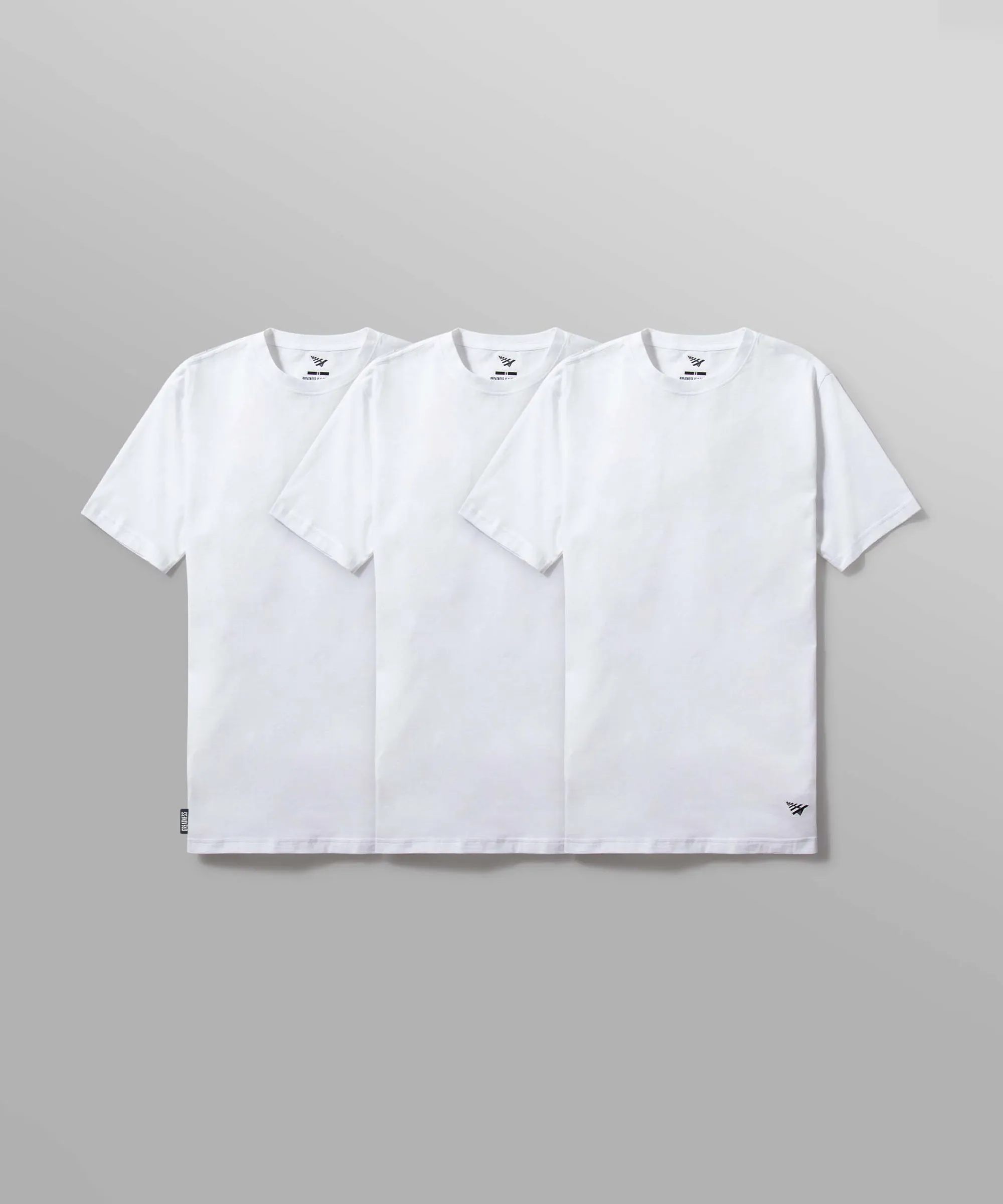 PAPER PLANE - ESSENTIAL 3-PACK TEE - WHITE