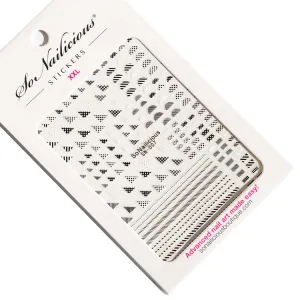 Patterned Geometric Nail Stickers - 007 XXL