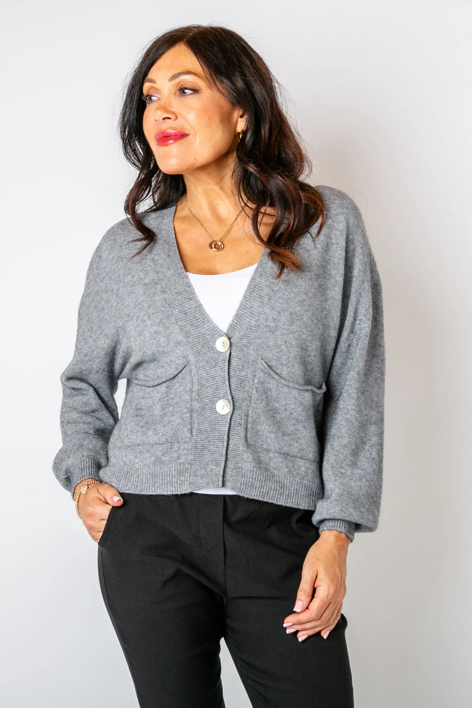 Pearl Button Cardigan