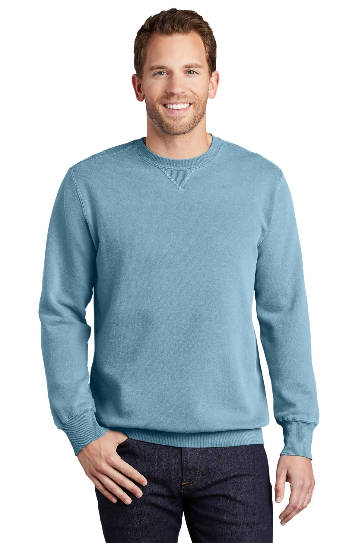 Port & Company Pigment Dyed Custom Sweatshirts, Mist