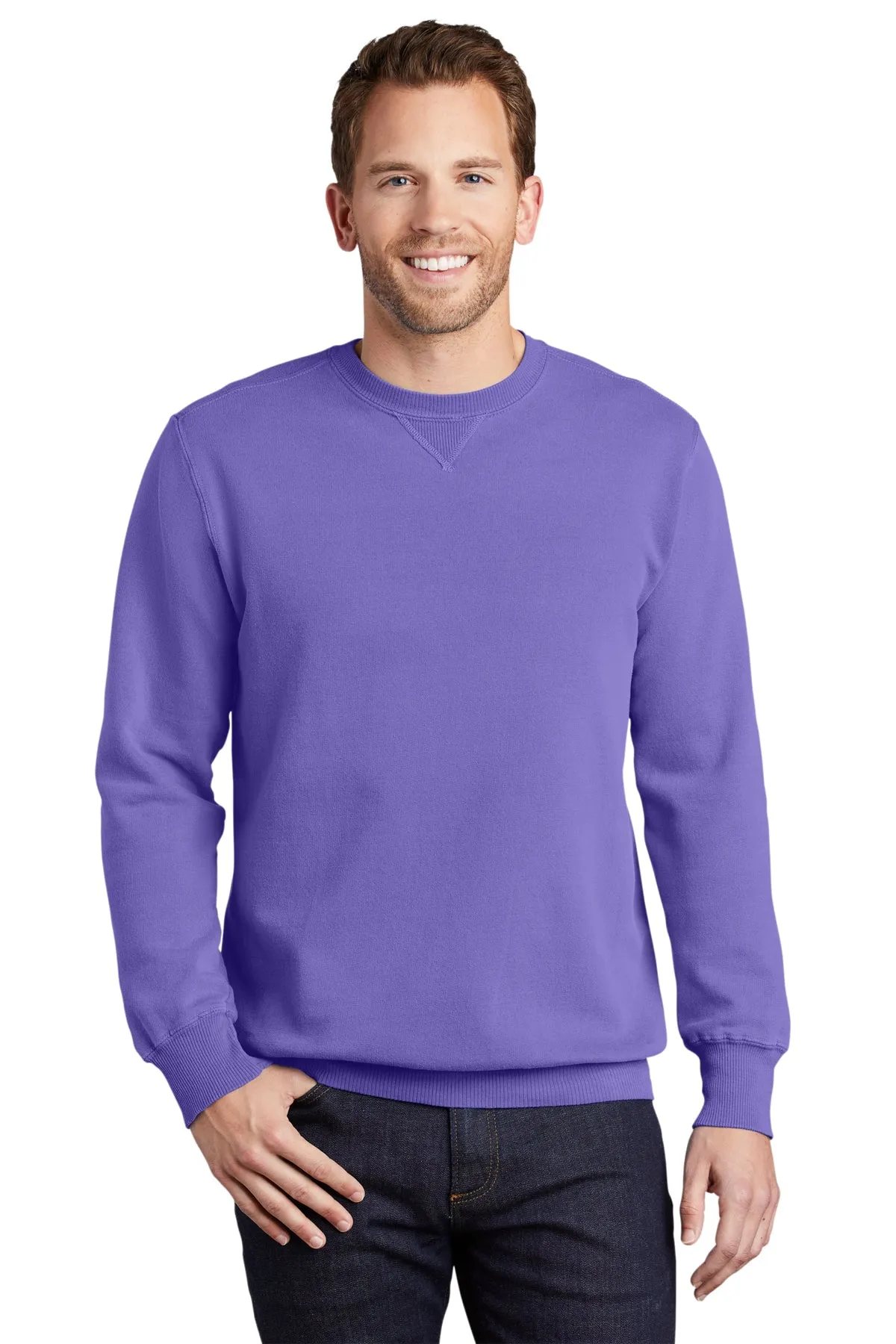 Port & Company Pigment Dyed Customized Sweatshirts, Amethyst
