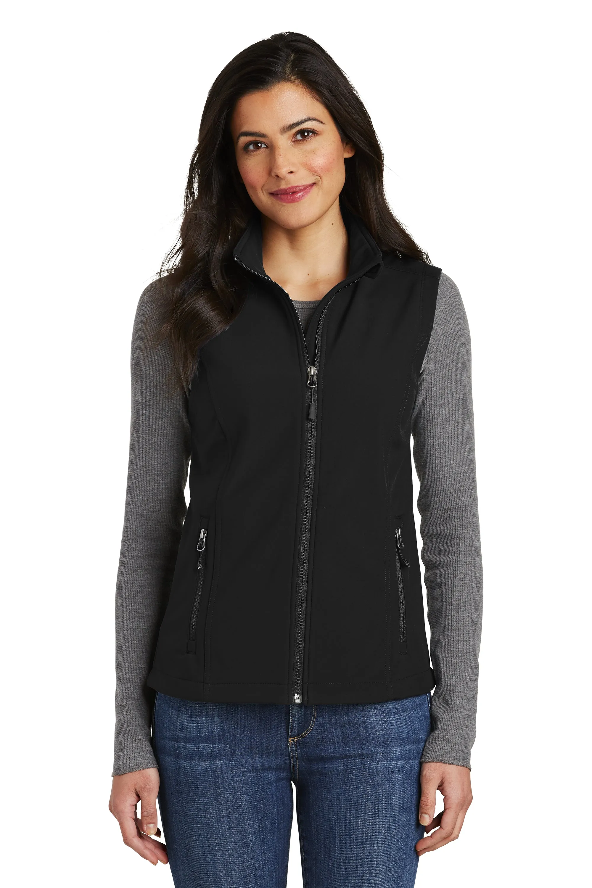 Port Authority Soft-Shell Black Vest L325A (Women's)