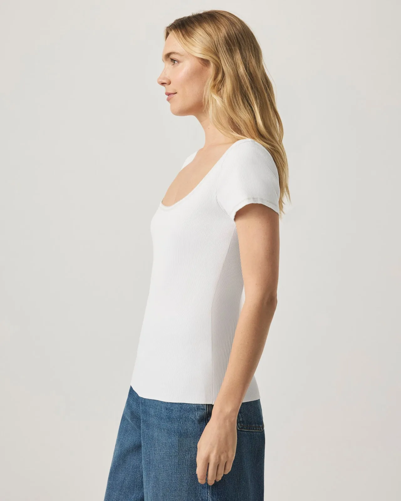 Posie Scoop Neck Short Sleeve Tee