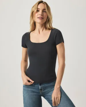 Posie Scoop Neck Short Sleeve Tee