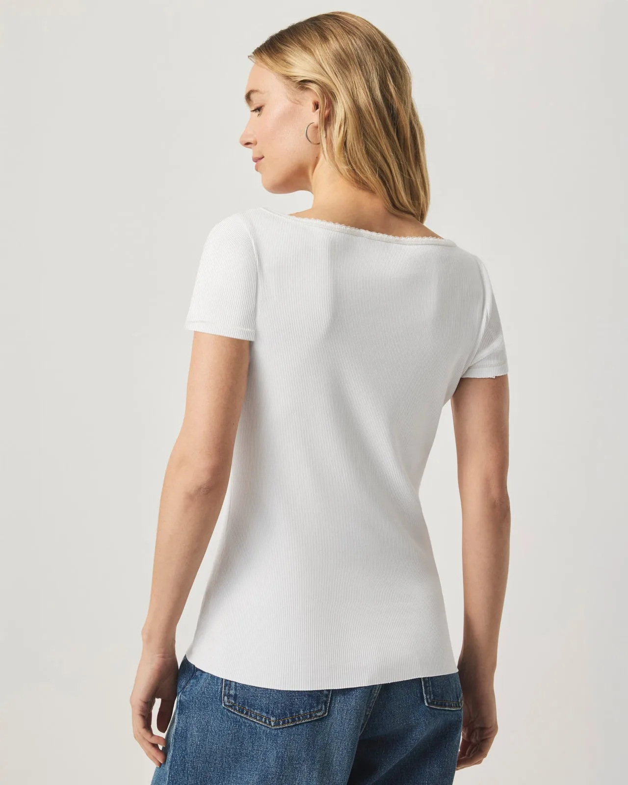 Posie Scoop Neck Short Sleeve Tee
