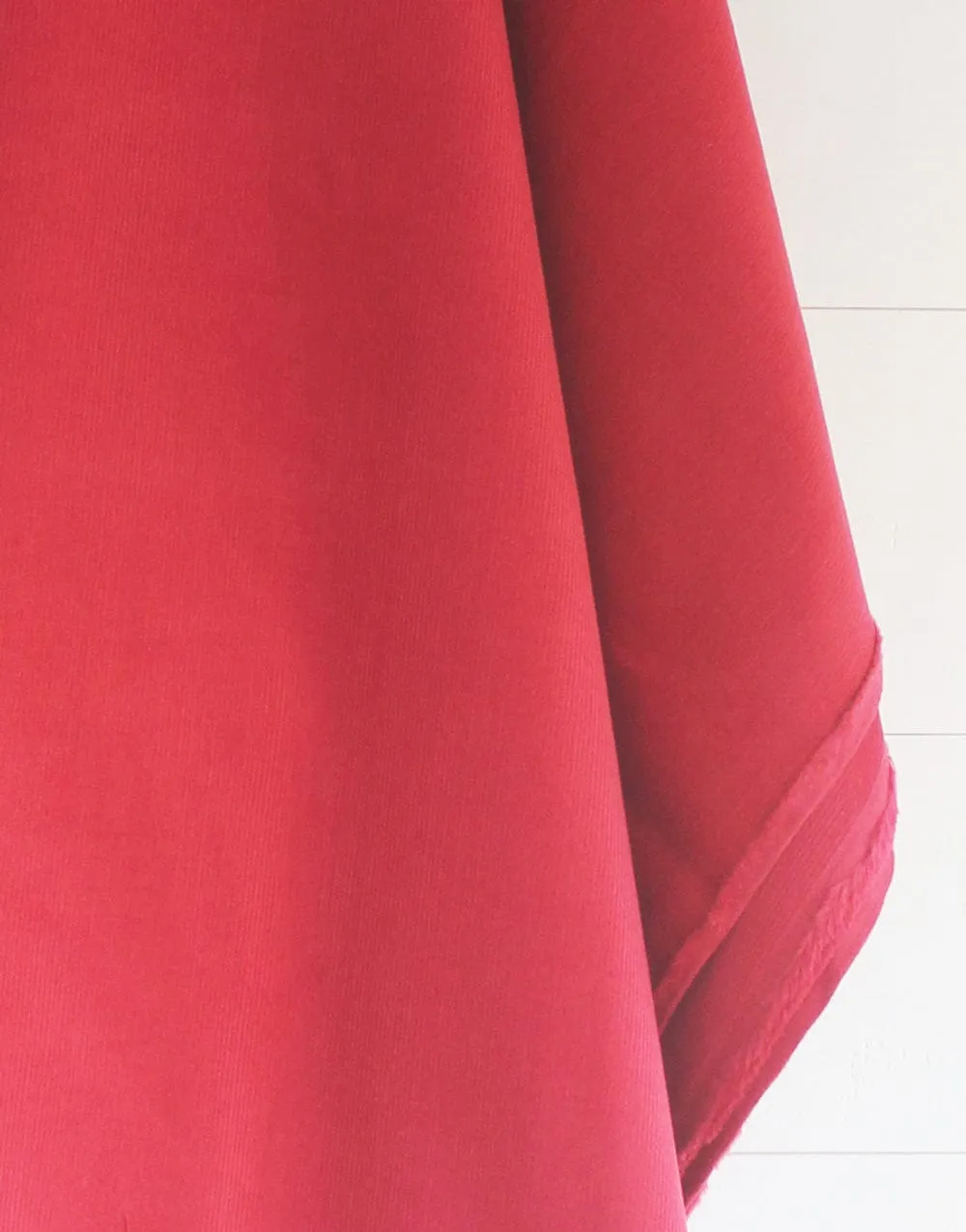 Red 21 Wale Cotton Needlecord Fabric