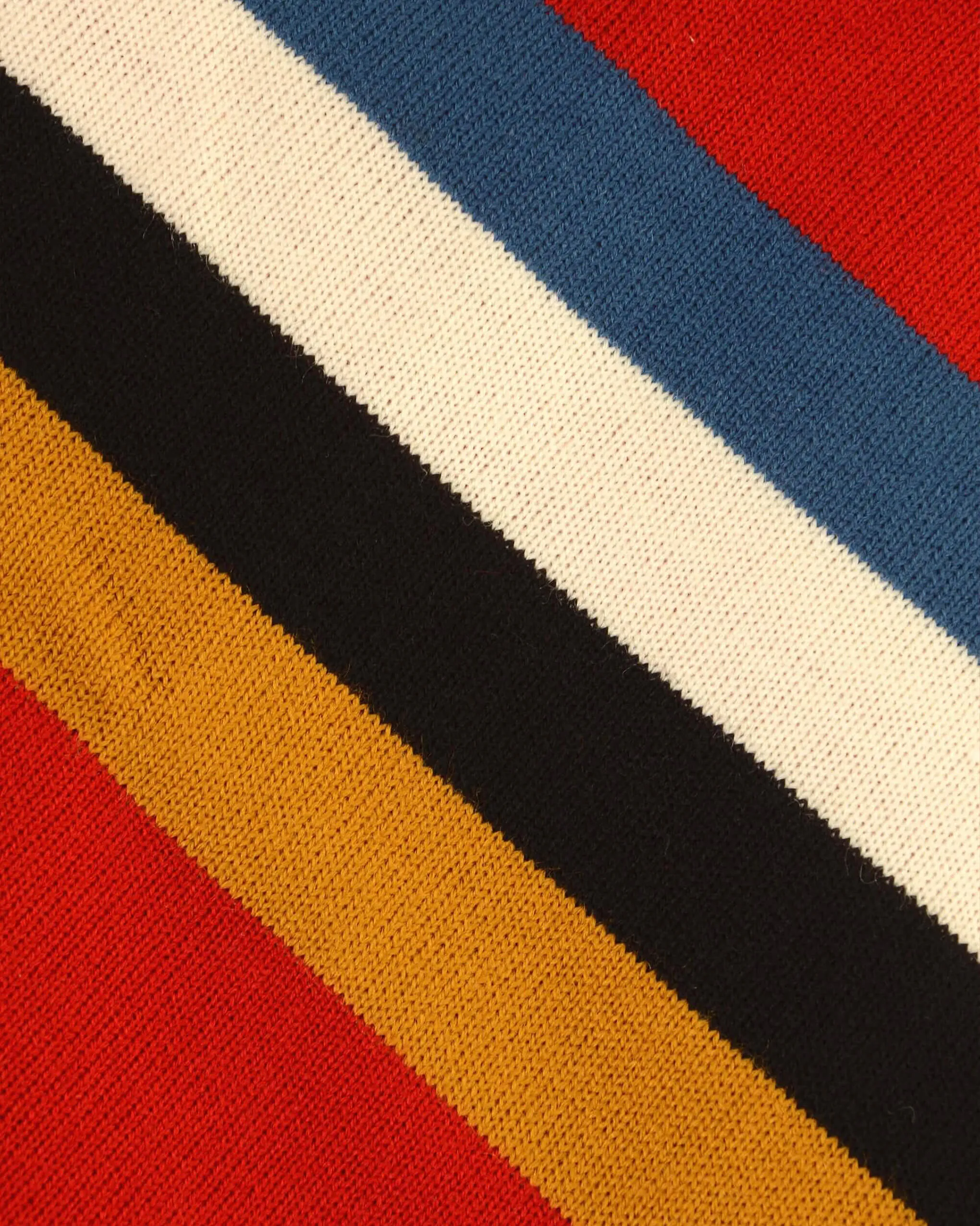 Red Retro Zip Neck Jumper