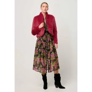 Reina Faux Fur Jacket | Rosa
