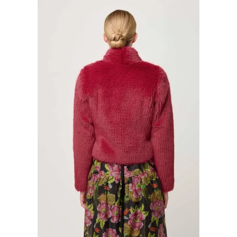 Reina Faux Fur Jacket | Rosa