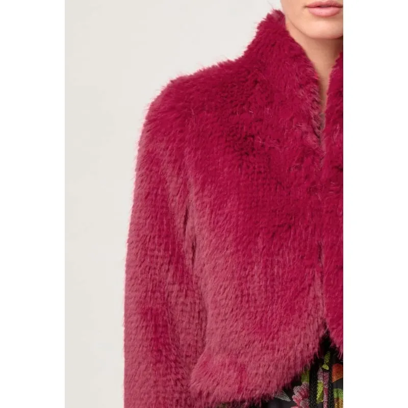 Reina Faux Fur Jacket | Rosa
