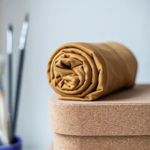 REMNANT 0.88 Metre - Meet MILK - Mustard Stretch Jersey with TENCEL™ fibers