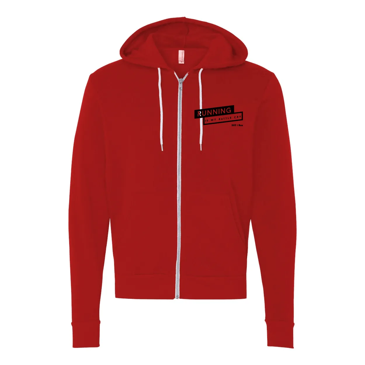 Running is My Battle Cry - Unisex Full-Zip Hoodie
