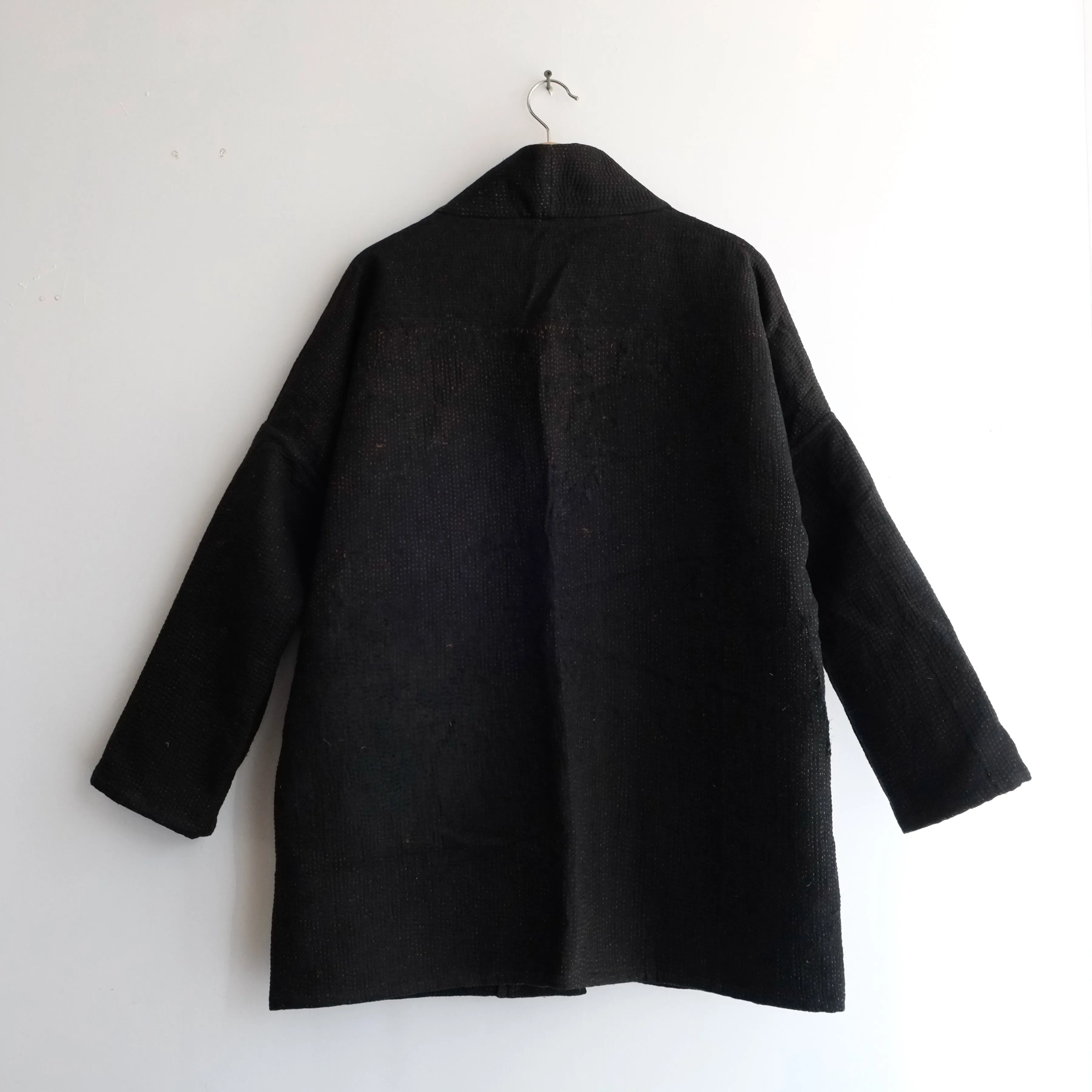 S Black with Orange Stitching Anoushka Jacket LL088