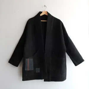 S Black with Orange Stitching Anoushka Jacket LL088