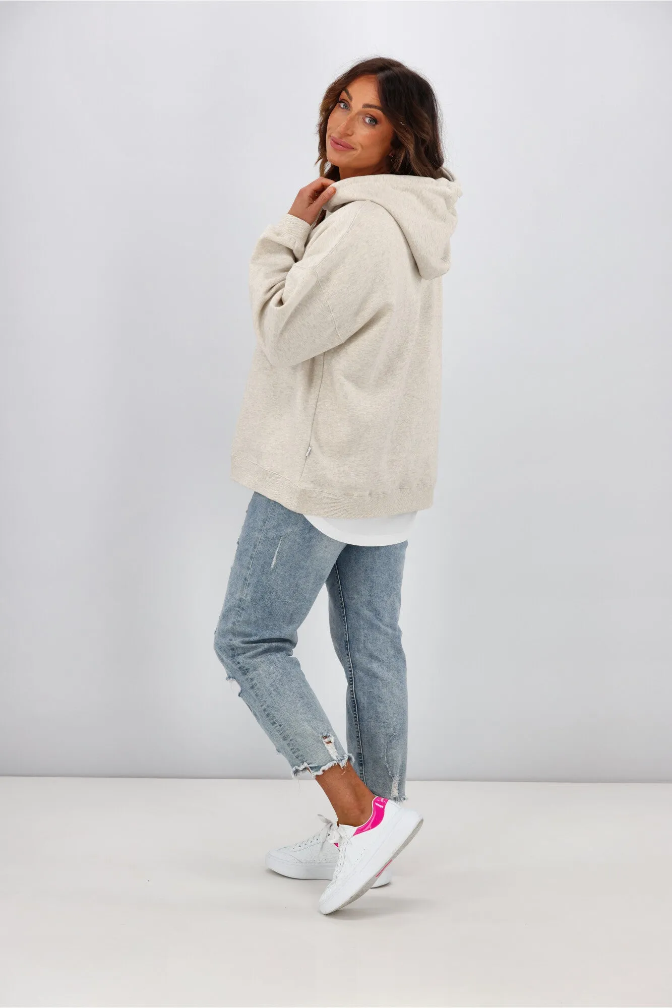 Silent Theory Oversized Hoody Oatmeal