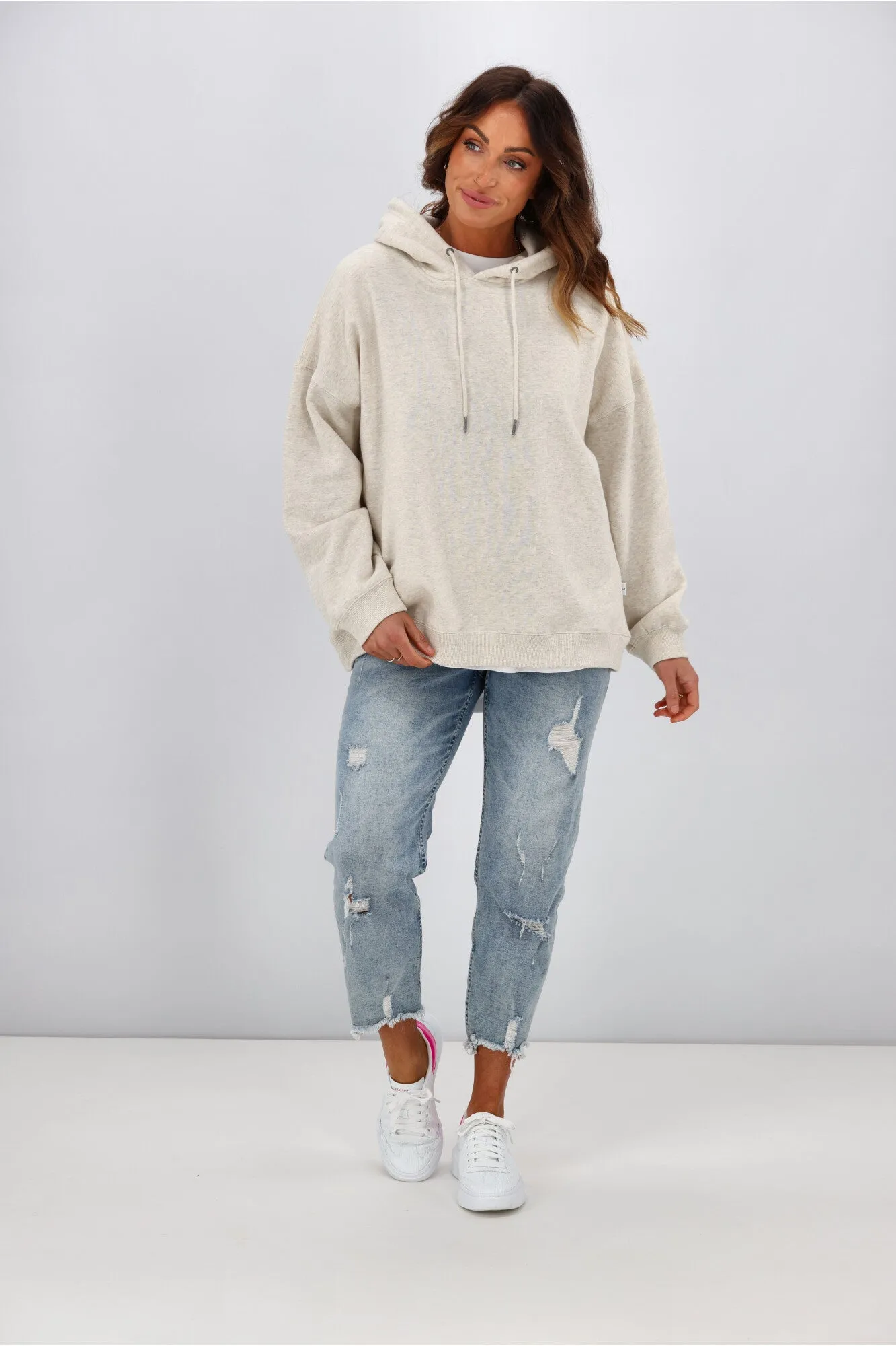 Silent Theory Oversized Hoody Oatmeal