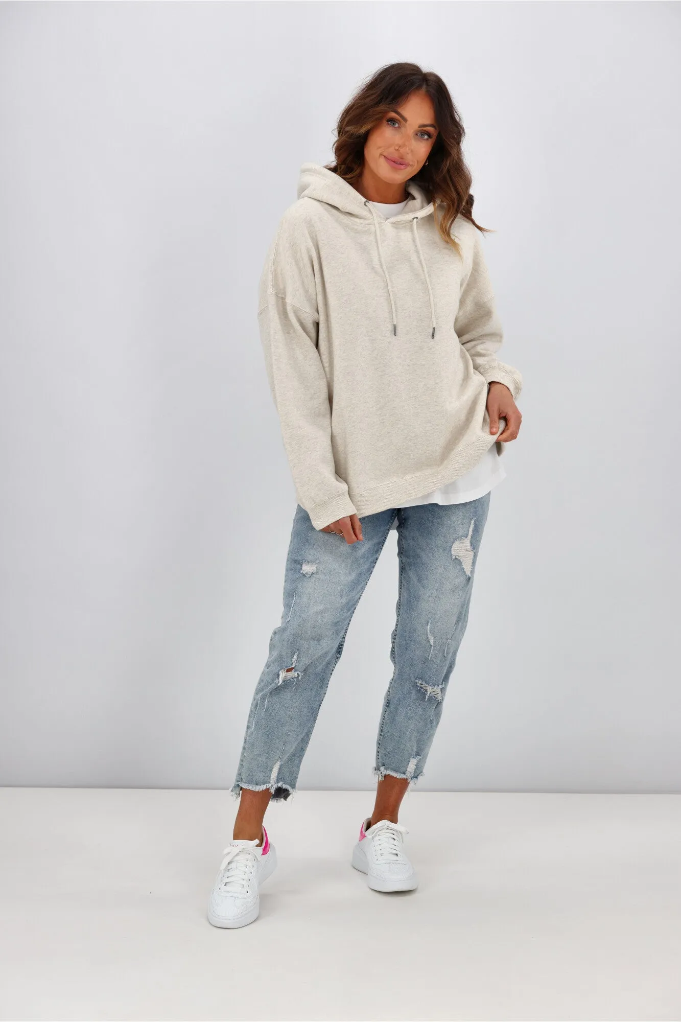 Silent Theory Oversized Hoody Oatmeal