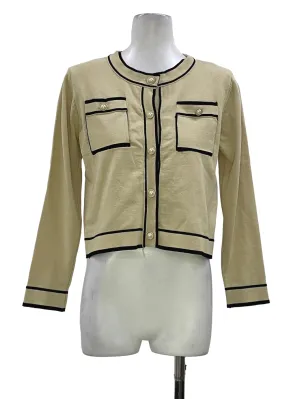 Soft Brown Pearls Cardigan