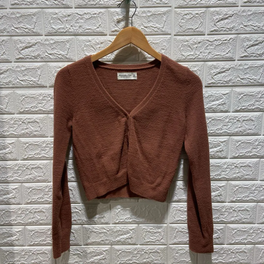 Soft Cropped Cardigan Sweater
