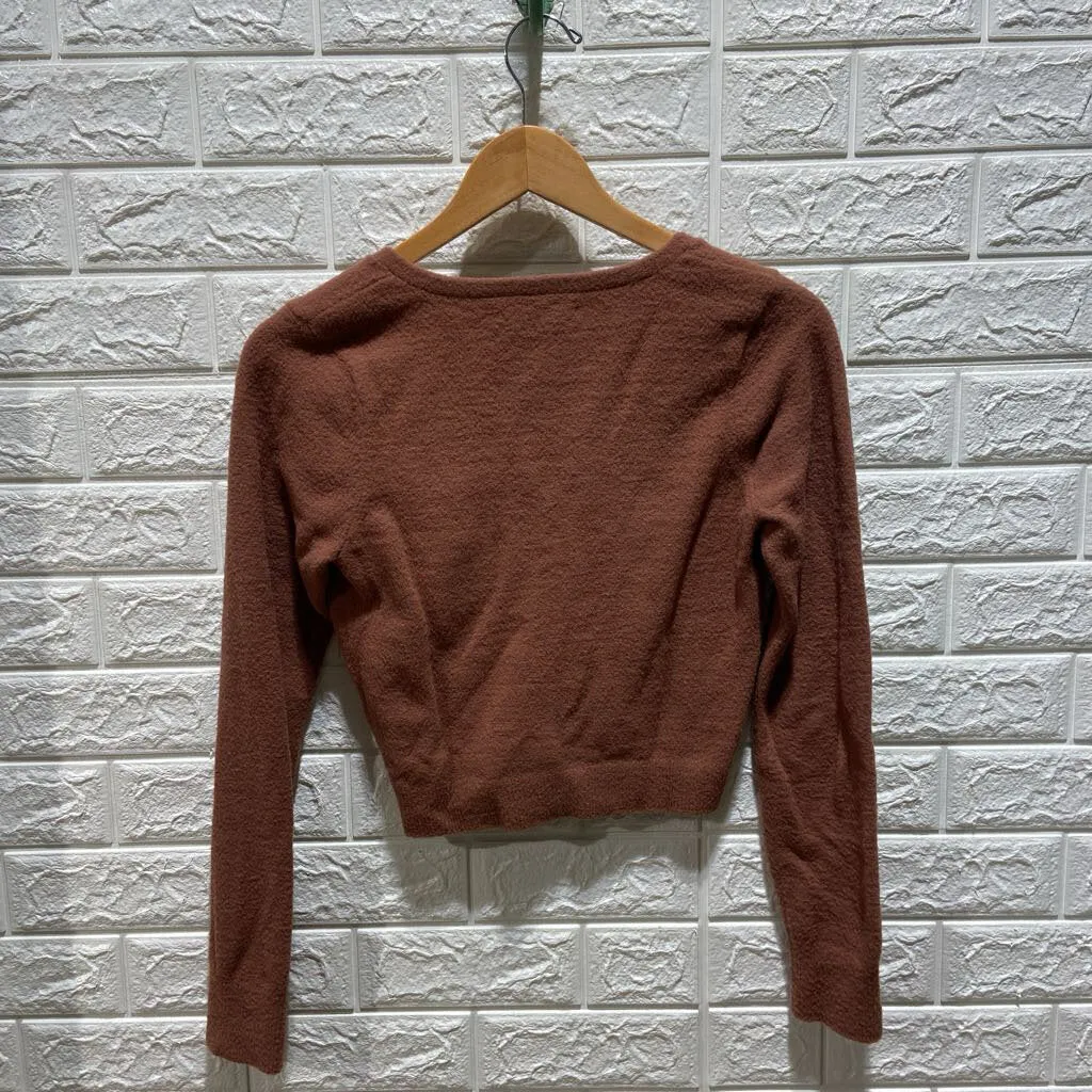 Soft Cropped Cardigan Sweater