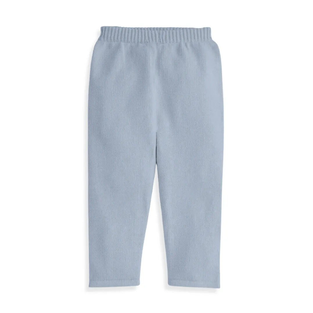 Solid Knit Pant -- Sky Blue