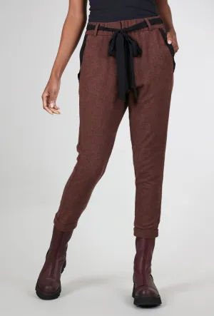 Stats Flannel Pant, Dark Terracotta