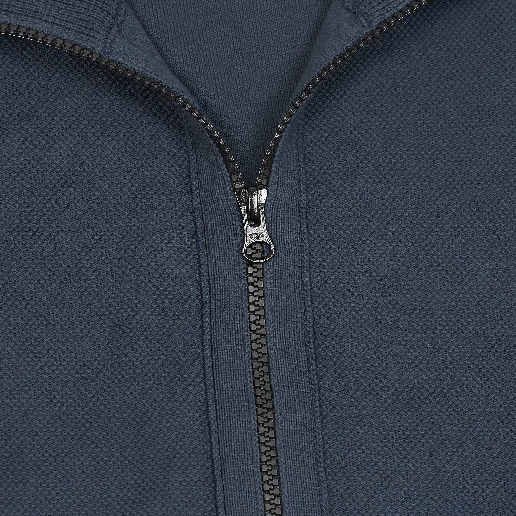 Stone Island Full-Zip Cotton Pique Stand-Up Collar Cardigan