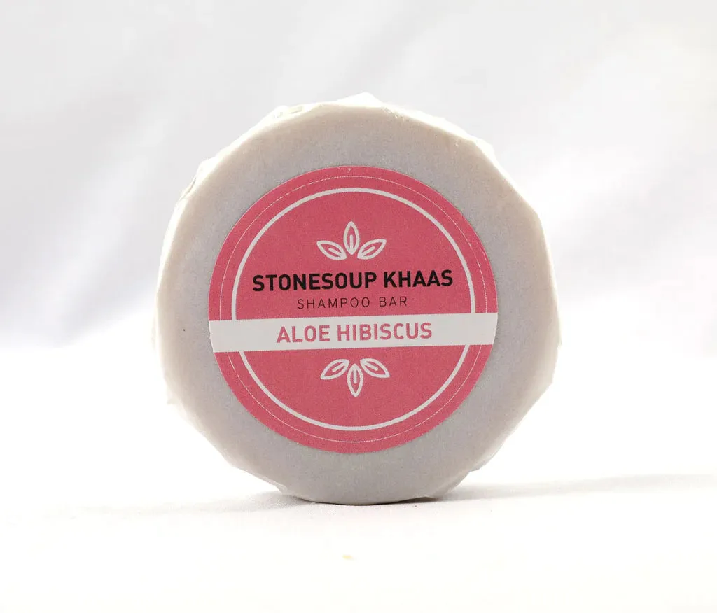 Stonesoup Khaas Shampoo Bar: Aloe Hibiscus 100g