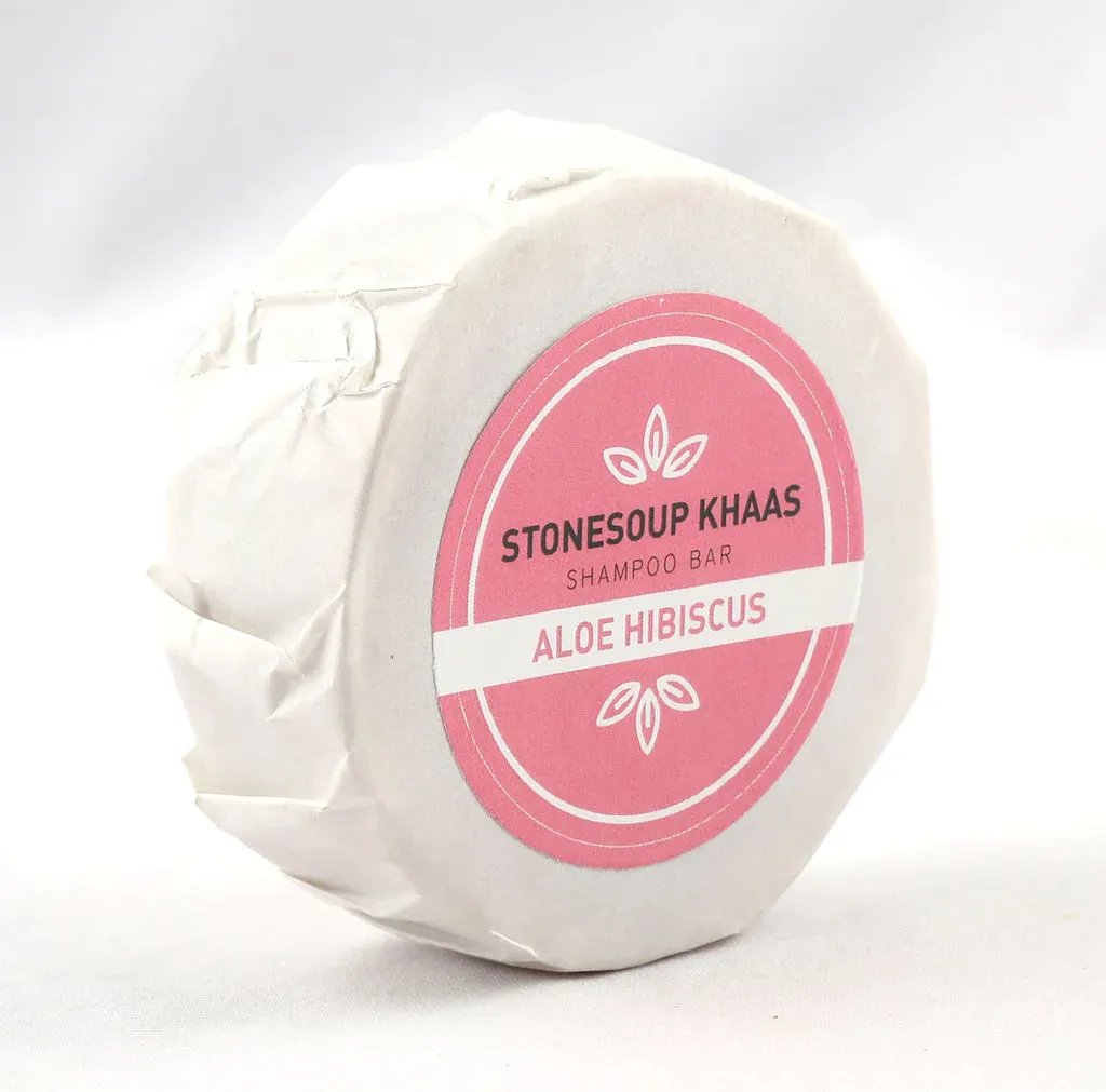 Stonesoup Khaas Shampoo Bar: Aloe Hibiscus 100g