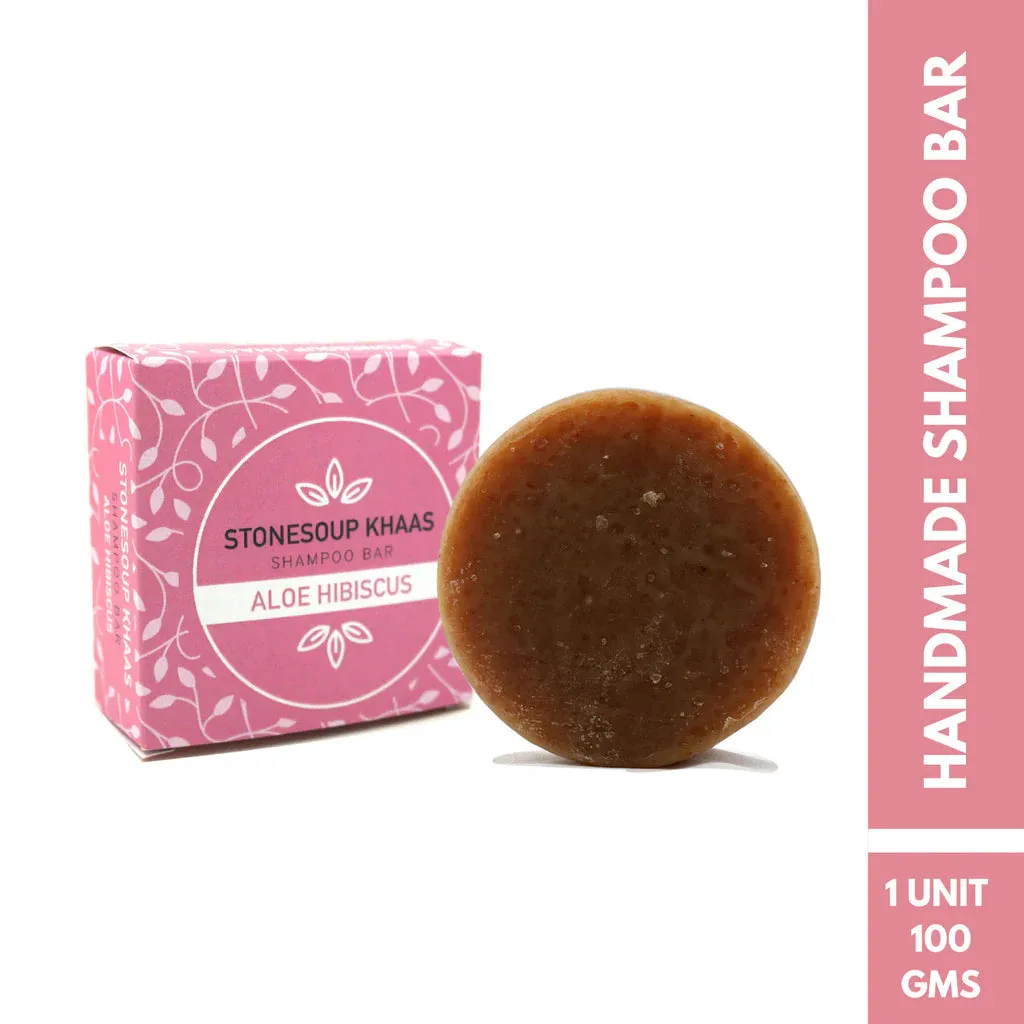 Stonesoup Khaas Shampoo Bar: Aloe Hibiscus 100g