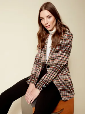 Tailored Plaid Blazer