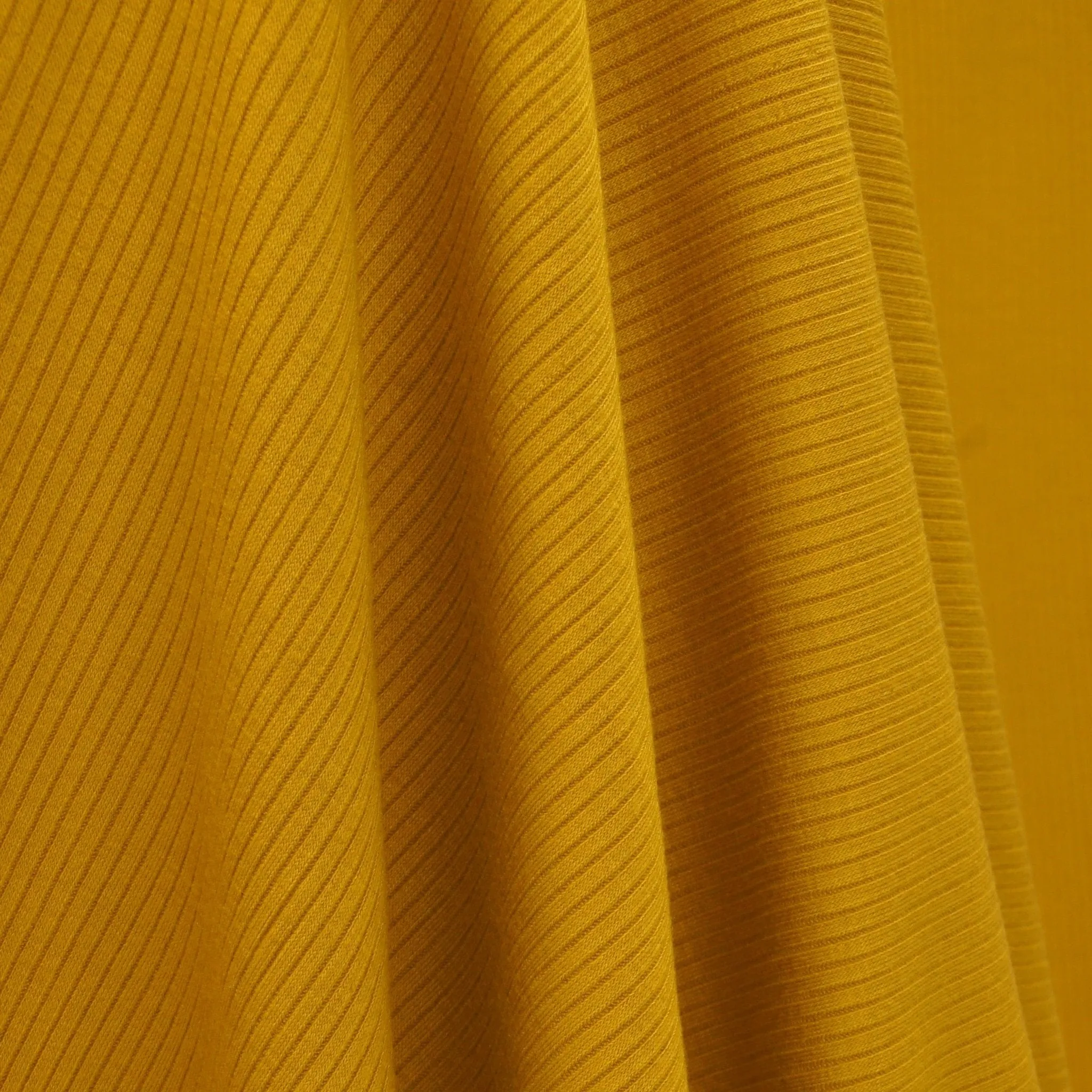 Tencel Modal Spandex Ribbed Knit - Nugget Gold