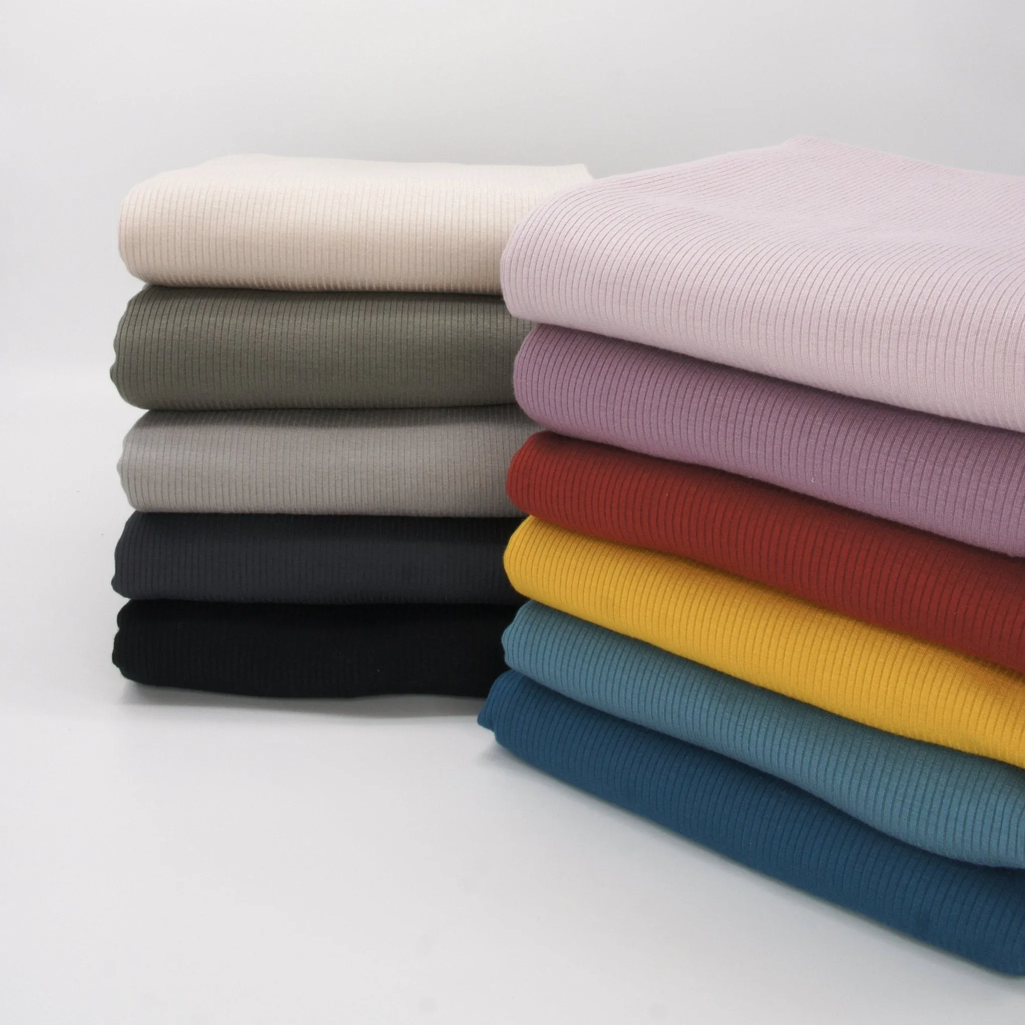 Tencel Modal Spandex Ribbed Knit - Nugget Gold