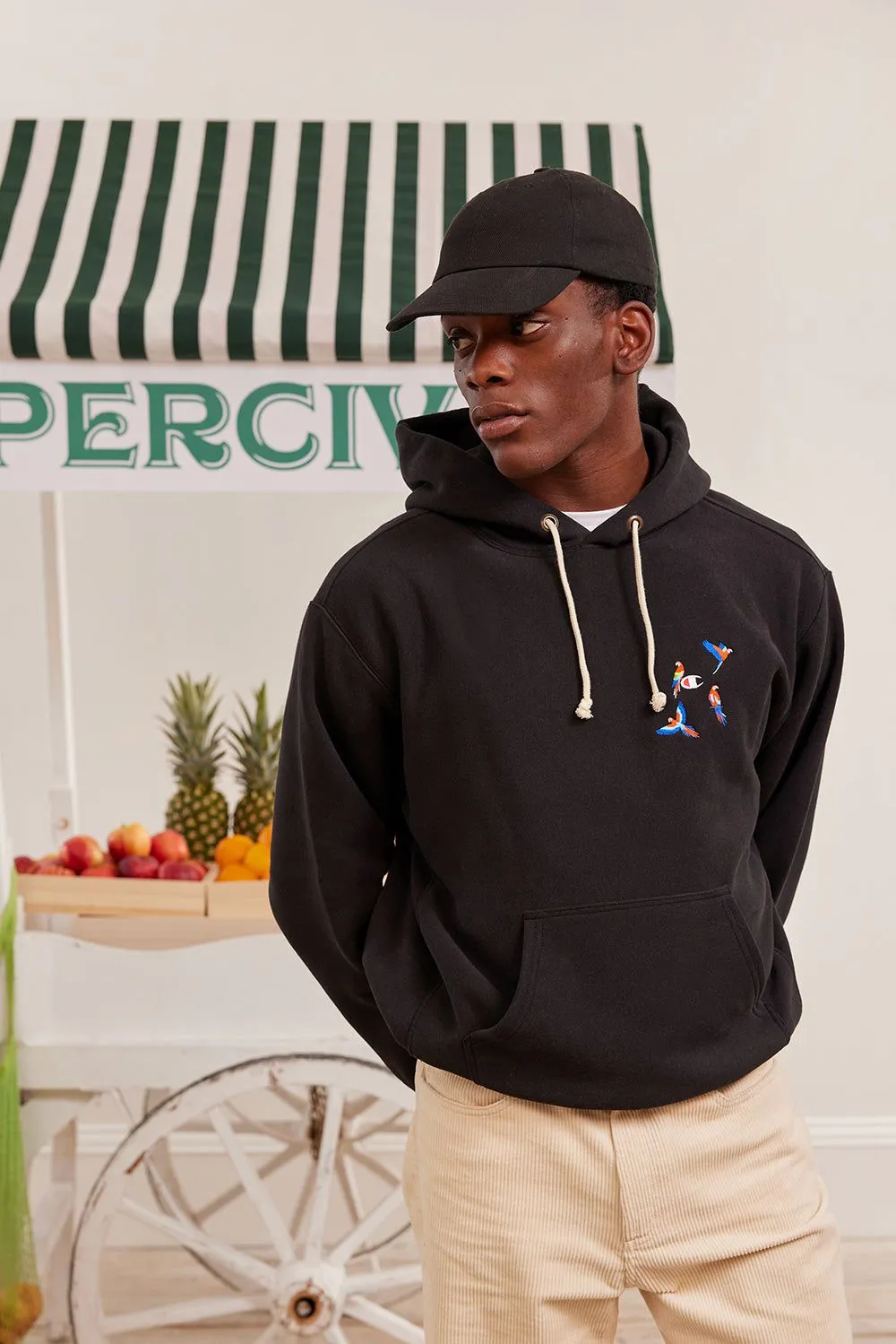 The Menagerie Hoodie | Champion and Percival | Black