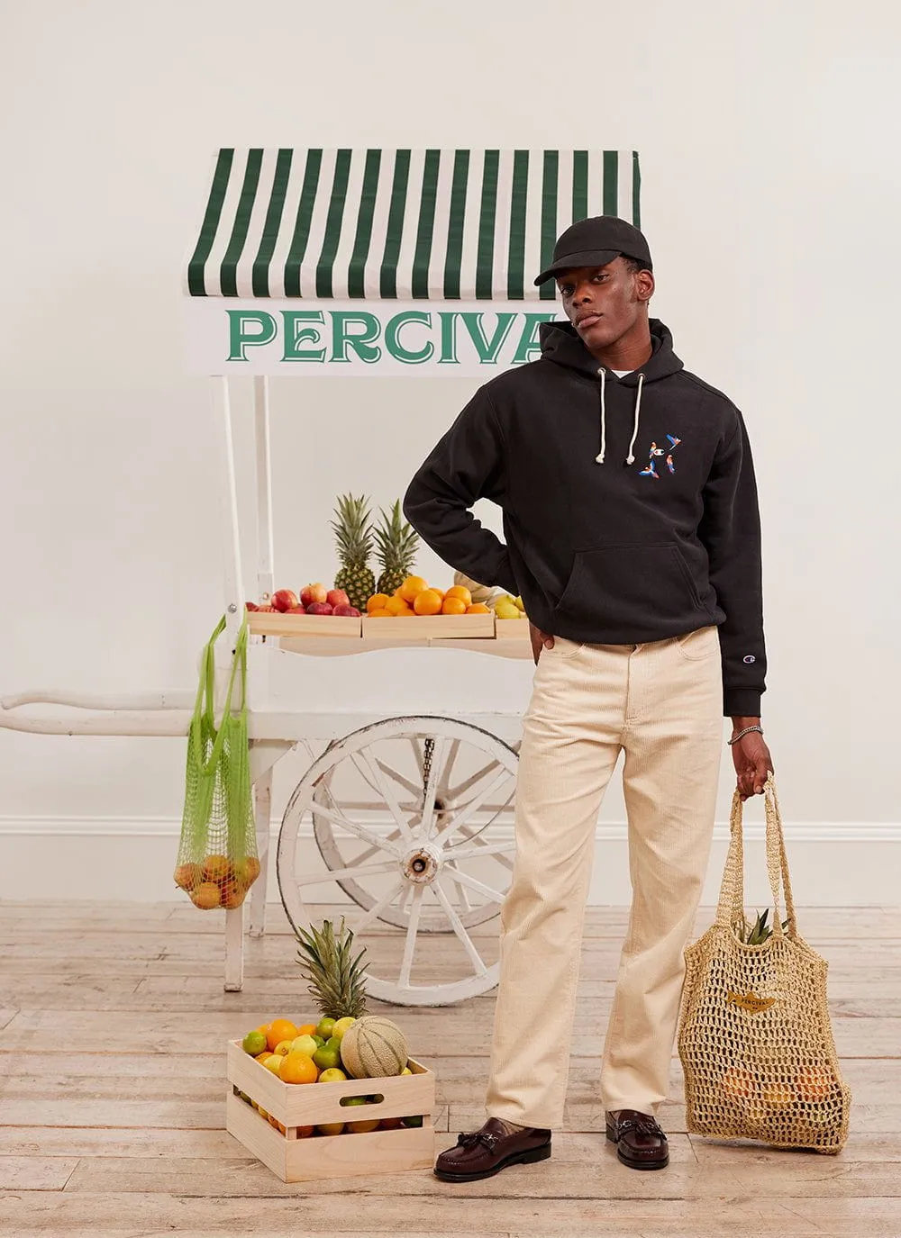 The Menagerie Hoodie | Champion and Percival | Black
