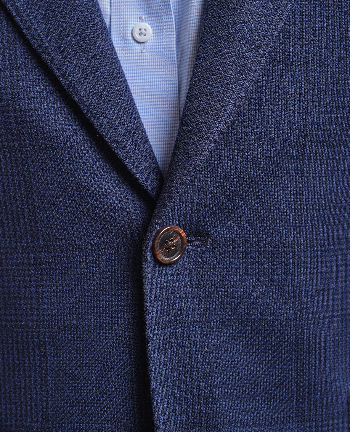 The West - Italian Jersey Knit Soft Jacket - Indigo Blue