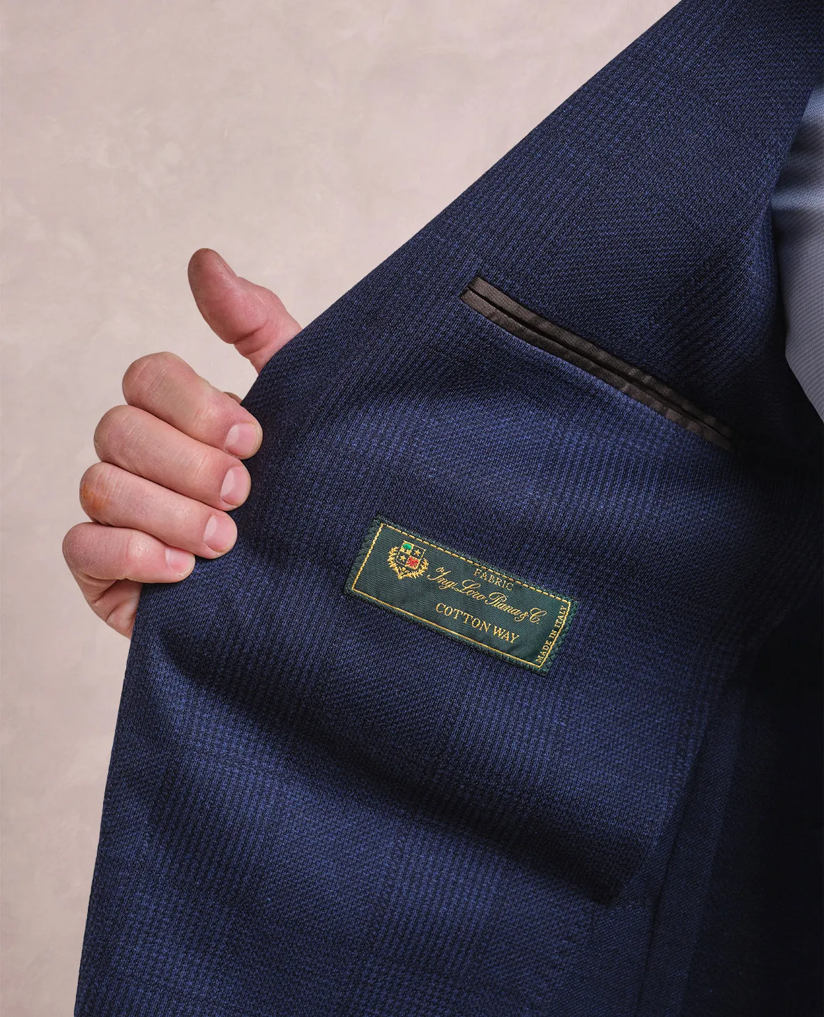 The West - Italian Jersey Knit Soft Jacket - Indigo Blue
